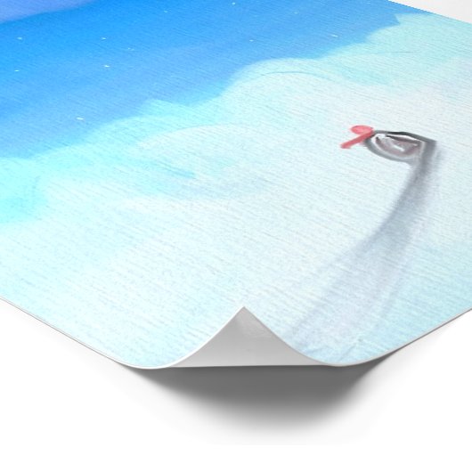 雪の道 ポスター (角)