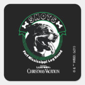 雪の部分ミシシッピの脚のハウンド スクエアシール (正面)