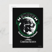 雪の部分ミシシッピの脚のハウンド ポストカード (正面/裏面)