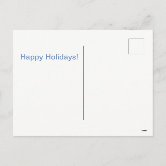 雪の郵便はがきを通って紛砕 シーズンポストカード (裏面)