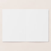 雪の金ゴールドトーンフォイルクリスマスカード 箔カード (内部)