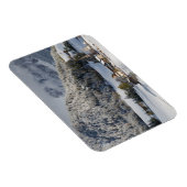 雪の長方形の磁石の小さな高山村 マグネット (右側)