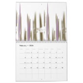 雪の間に囲まれた自然のままの湖 – キャップ山 カレンダー (2月 2026)