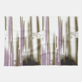 雪の間に囲まれた自然のままの湖 – キャップ山 キッチンタオル (横)