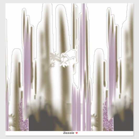 雪の間に囲まれた自然のままの湖 – キャップ山 シール (シート)