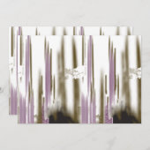 雪の間に囲まれた自然のままの湖 – キャップ山 招待状 (正面/裏面)