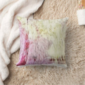 雪の降った木々の冬の風景 水彩 クッション (ブランケット)