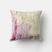 雪の降った木々の冬の風景 水彩 クッション (裏面)