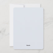 雪の降り積もった松の枝 シーズンカード (裏面)