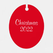 雪の降るクリスマスにサンタ・ハト・ピジョン メタルオーナメント (裏面)