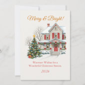 雪の降るクリスマスの景色 (正面)