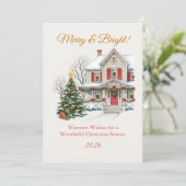 雪の降るクリスマスの景色 (スタンド正面)