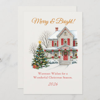 雪の降るクリスマスの景色