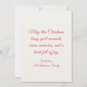 雪の降るクリスマスの風景 (裏面)