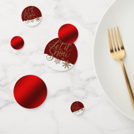 雪の降るクリスマス休暇にしよう コンフェッティ