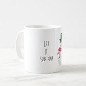 雪の降るクリスマス コーヒーマグカップ (正面左)
