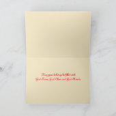 雪の降るクリスマス シーズンカード (内部)