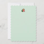 雪の降るココアコーラの呼びかけ - 冬の飲み物 招待状 (裏面)