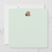 雪の降るココアコーラの呼びかけ - 冬の飲み物 招待状 (裏面)