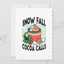 雪の降るココアコールで温まる - 冬のドリンク