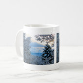 雪の降るコロラド州 コーヒーマグカップ (正面左)