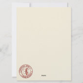 . .雪の降るサンタのニースリスト シーズンカード (裏面)