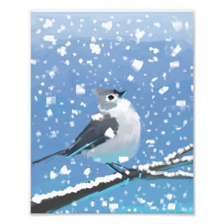 雪の降る一月 フォトプリント