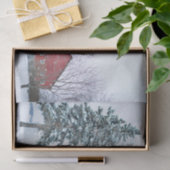 雪の降る不思議の国に赤いバーンズ 薄葉紙 (ギフト)