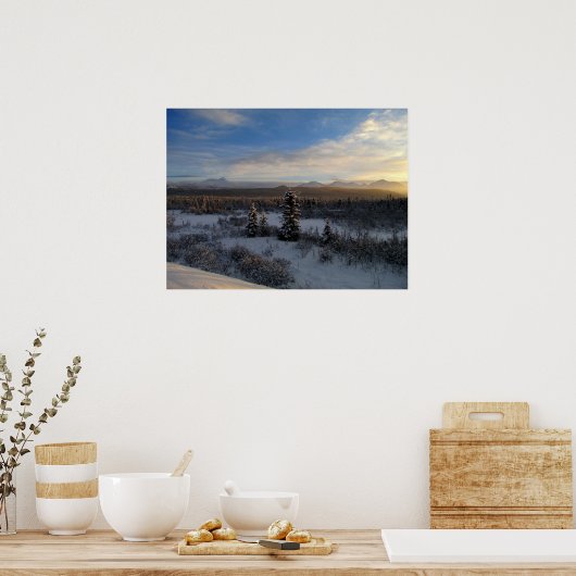 雪の降る午後 ポスター (キッチン)