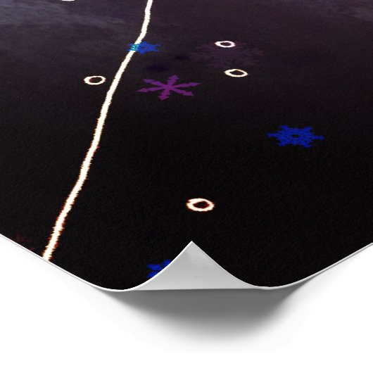 雪の降る夜 ポスター (角)