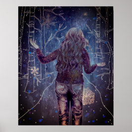 雪の降る夜 ポスター