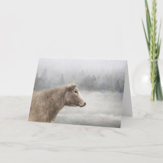 雪の降る牛 カード