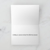 雪の降る白い湖のシーンクリスマスカード シーズンカード (内部)