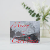 雪の降る聖降誕祭お目出とう シーズンポストカード (スタンド正面)