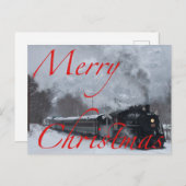 雪の降る聖降誕祭お目出とう シーズンポストカード (正面/裏面)