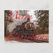 雪の降る聖降誕祭お目出とう 案内ポストカード (正面)