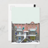 雪の降る雪：: chute de neige ポストカード (正面/裏面)