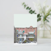 雪の降る雪：: chute de neige ポストカード (スタンド正面)