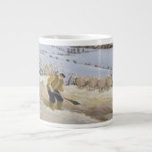 雪の除去 ジャンボコーヒーマグカップ (正面)