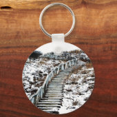 雪の階段キーチェーン キーホルダー (正面)