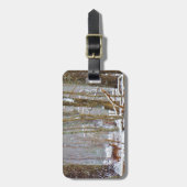 雪の雌ジカ、湖の矢じりのシカ ラゲッジタグ (正面縦)