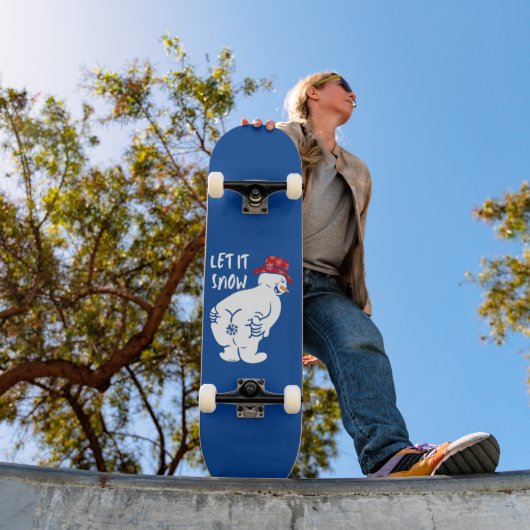 雪の雪だるまにおもしろいする スケートボード (室外1)