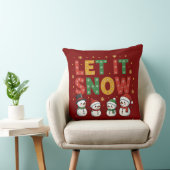 雪の雪だるま クッション (椅子)