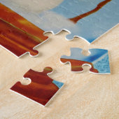 雪の雪だるま ジグソーパズル (側面)