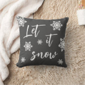 雪の雪の結晶グレークリスマスピロー クッション (ブランケット)