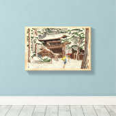 雪の雪の雪の雪の雪の雪の新版画 キャンバスプリント (インサイチュ (ウッドフロア))