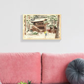 雪の雪の雪の雪の雪の雪の新版画 キャンバスプリント (インサイチュ (リビング))