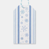 雪の雪片を楽しくクリスマスに ギフトタグ (裏面)