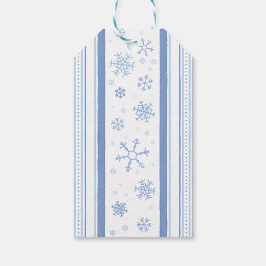 雪の雪片を楽しくクリスマスに ギフトタグ (裏面)