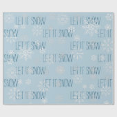 雪の雪片クリスマスホリデー ラッピングペーパー (フラット)